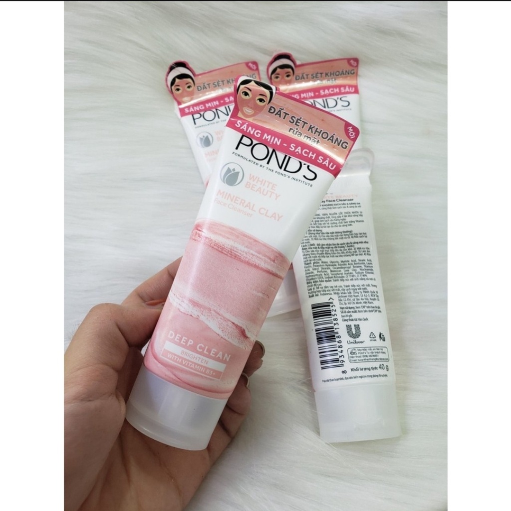 Sữa Rửa Mặt Ponds Đất Sét Khoáng Sạch Sâu Sáng Da 40g