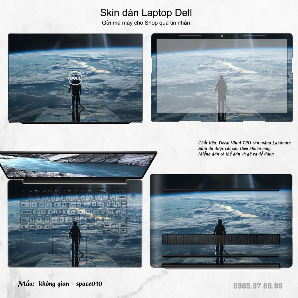 Skin dán Laptop Dell in hình không gian nhiều mẫu 2 (inbox mã máy cho Shop)