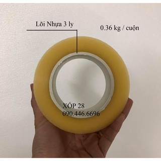 băng dính trong lõi nhựa 3 ly 360g / cuộn hỗ trợ đóng thùng xốp thùng bìa thùng carton