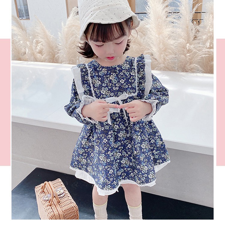 Váy thu đông tiểu thư cho bé gái