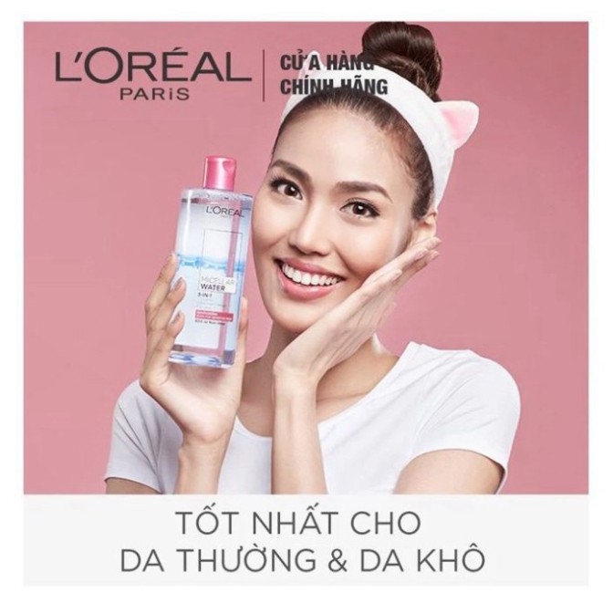 Nước Tẩy Trang Làm Sạch Sâu 3 In 1 L'Oreal Micellar Water Deep Cleansing R8