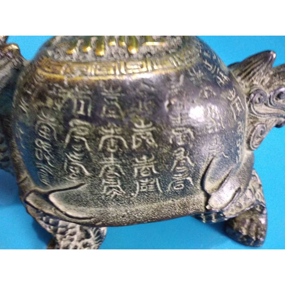 Tượng Rùa đầu rồng - Long quy cao 6cm + Tặng vòng tỳ hưu đen