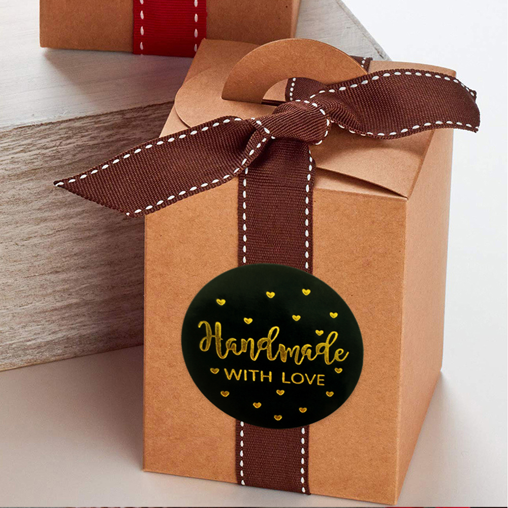 Set 500 Nhãn Dán In Chữ Thank You Dễ Thương