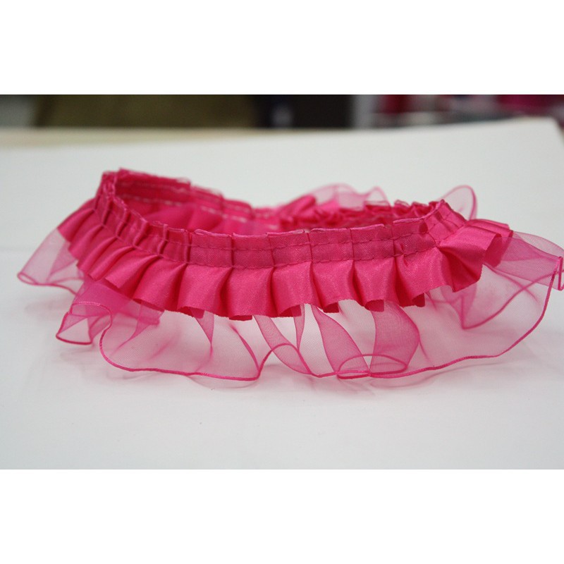 Dải Dây Satin Viền Ren 2m