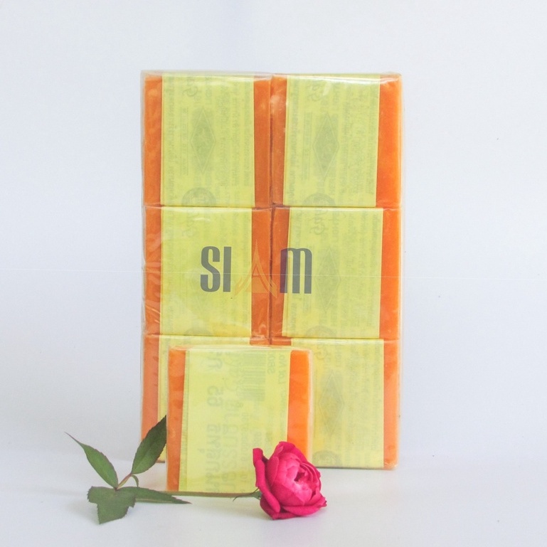 Lốc 12 Bánh Xà Bông  FREESHIP Cam Nghệ Thái Lan