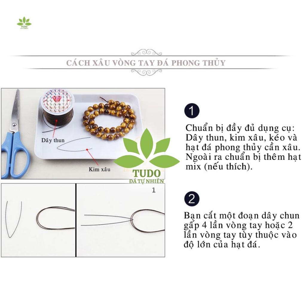1 mét dây chun xâu hạt vòng tay handmade, vòng trai, vòng cổ TUDO