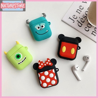Ốp Bảo Vệ Hộp Đựng Tai Nghe Airpods Silicon Hình Hoạt Hình Xinh Xắn
