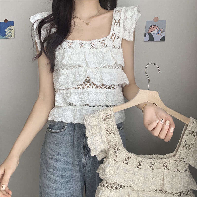 Áo Thun Tay Ngắn Dáng Ôm Thiết Kế Nhiều Lớp Thời Trang Mới Cho Nữ