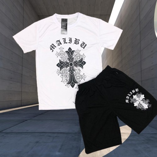 Quần áo nam, bộ thể thao nam  2D Thánh Giá Trắng cổ tròn - Lệ Shop