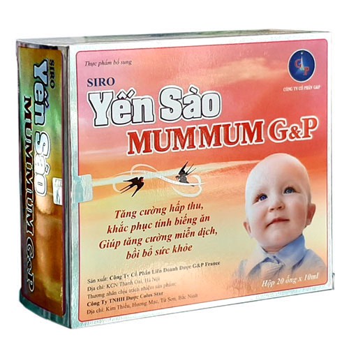 Siro Yến Sào Mum Mum G&P Cho Bé Tăng Đề Kháng Tăng Cân Ăn Ngon Miệng