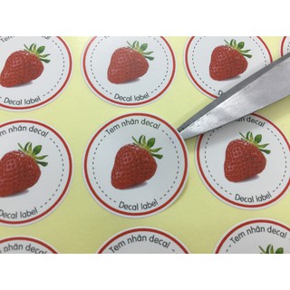 Tem nhãn decal GIẤY giá rẻ