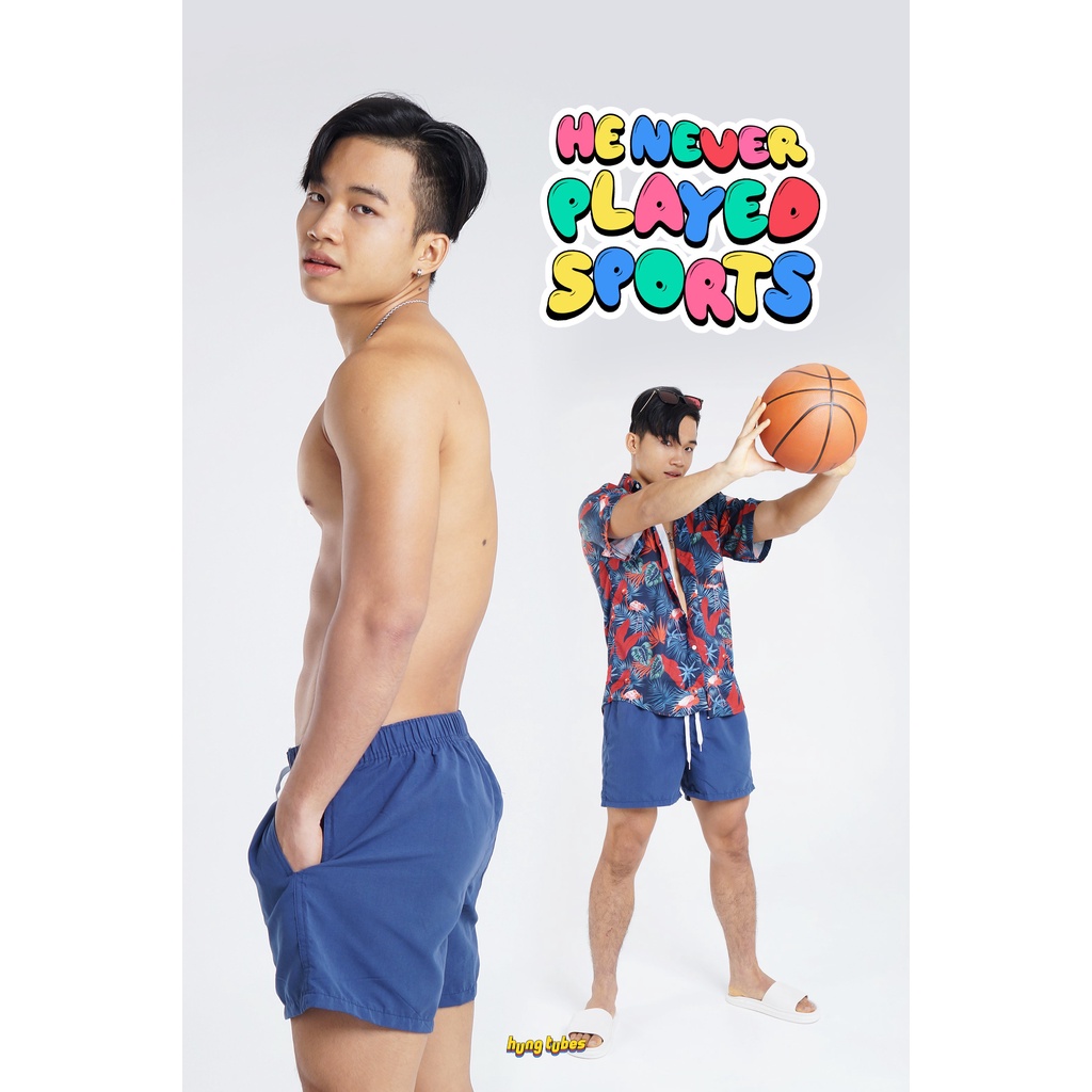 Set áo sơ mi và quần tà lỏn màu, họa tiết thời trang Hungtubes.