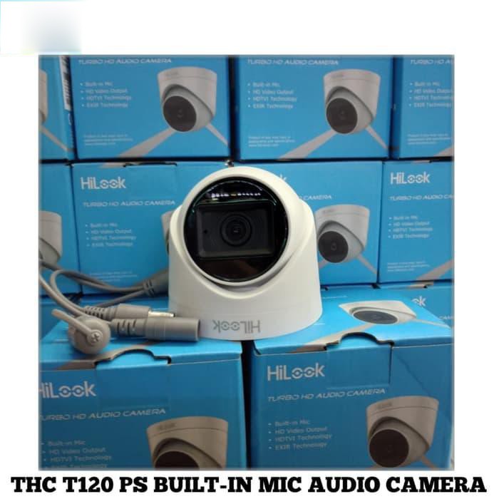 Camera Dome HD-TVI hồng ngoại 2.0 Megapixel HILOOK THC-T120-PS - Tích hợp míc - Hàng chính hãng