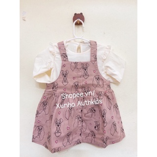 Set váy yếm HM auth bé gái