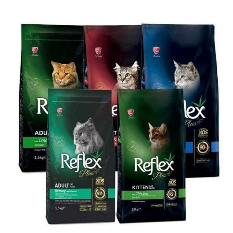 Hạt reflex plus bao 1,5kg dành cho mèo con , mèo trưởng thành