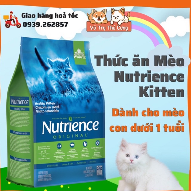 Hạt Nutrience Kitten dành cho mèo con, bịch 2,27Kg