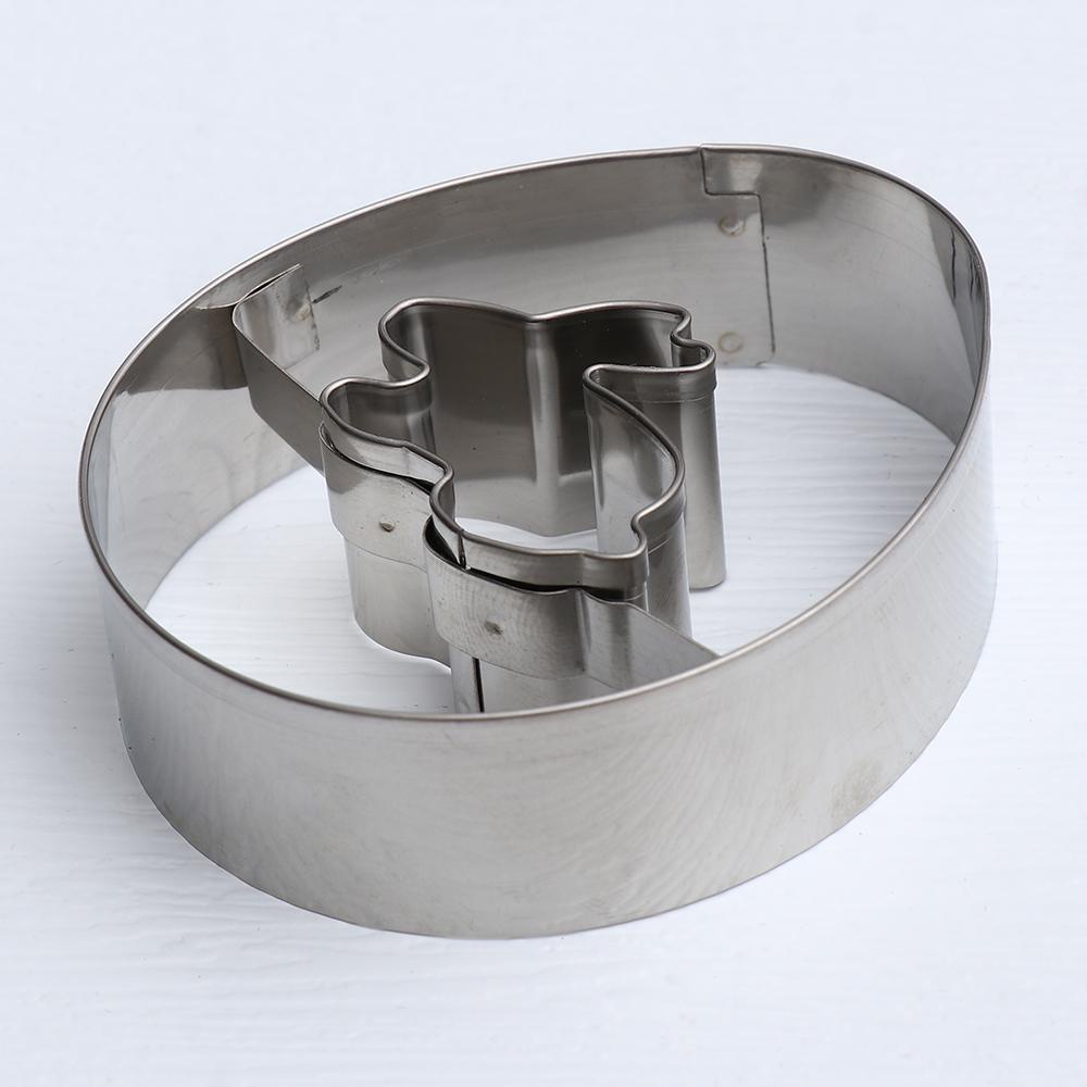 Khuôn Làm Bánh Hình Gà / Thỏ Phục Sinh Bằng Thép Không Gỉ