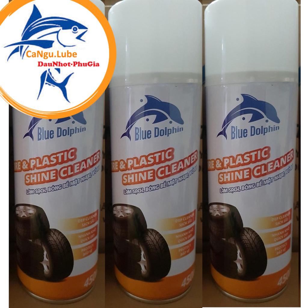 Chai xịt dưỡng nhựa nhám xe máy xe ô tô giúp phục hồi nhưa lại màu nguyên bản chai 450ml và có thể xịt làm bóng lốp xe
