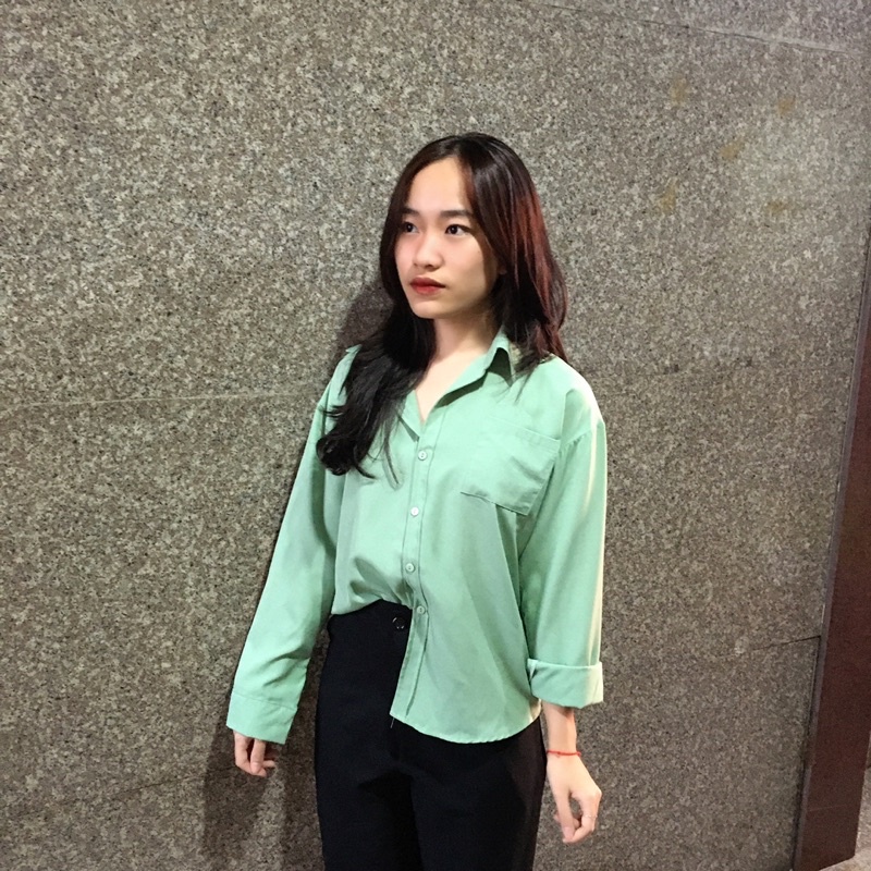 Áo Sơ Mi Nữ Dài Tay 1 Túi (nhiều màu) AM79