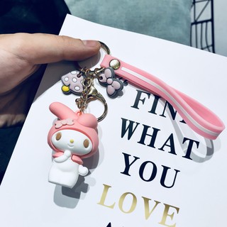 Móc khoá Bộ 6 món Cô gái thỏ hồng My Melody