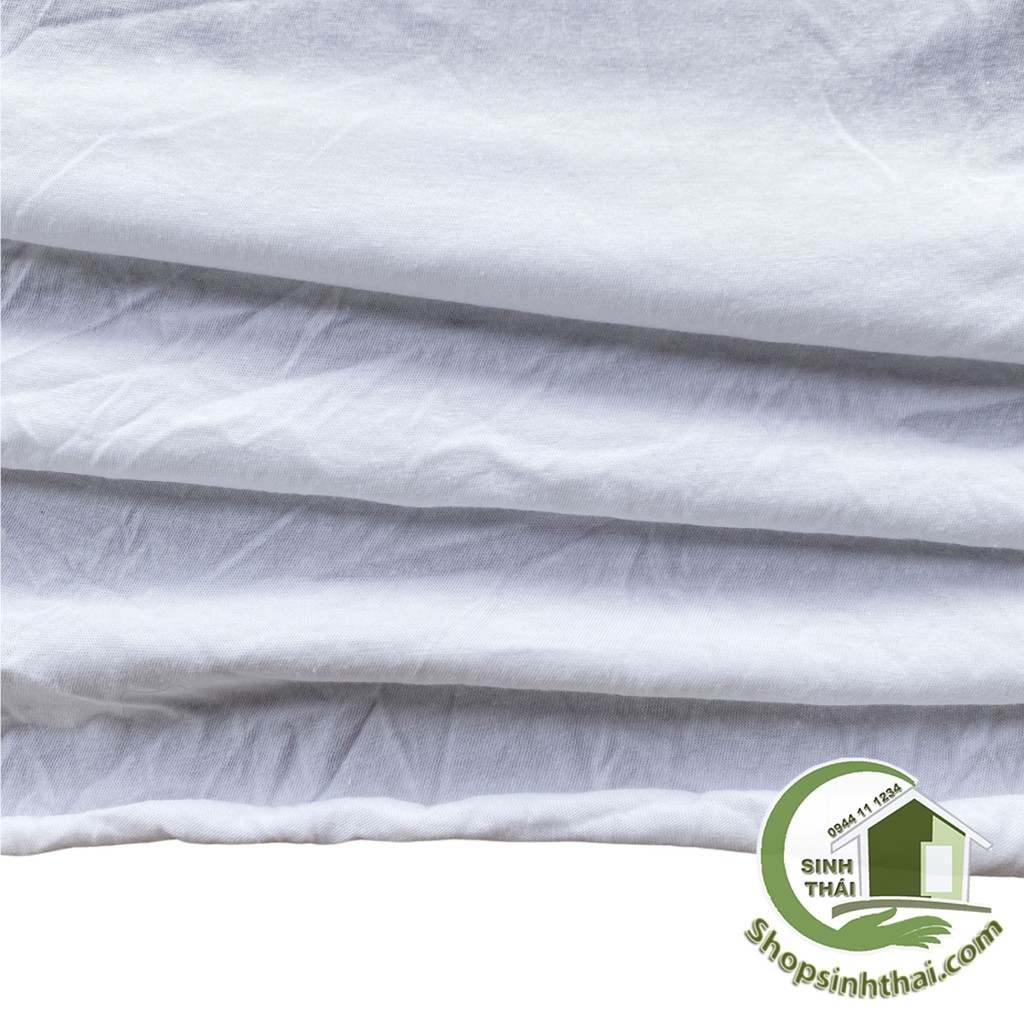 Vải thun co giãn màu trắng