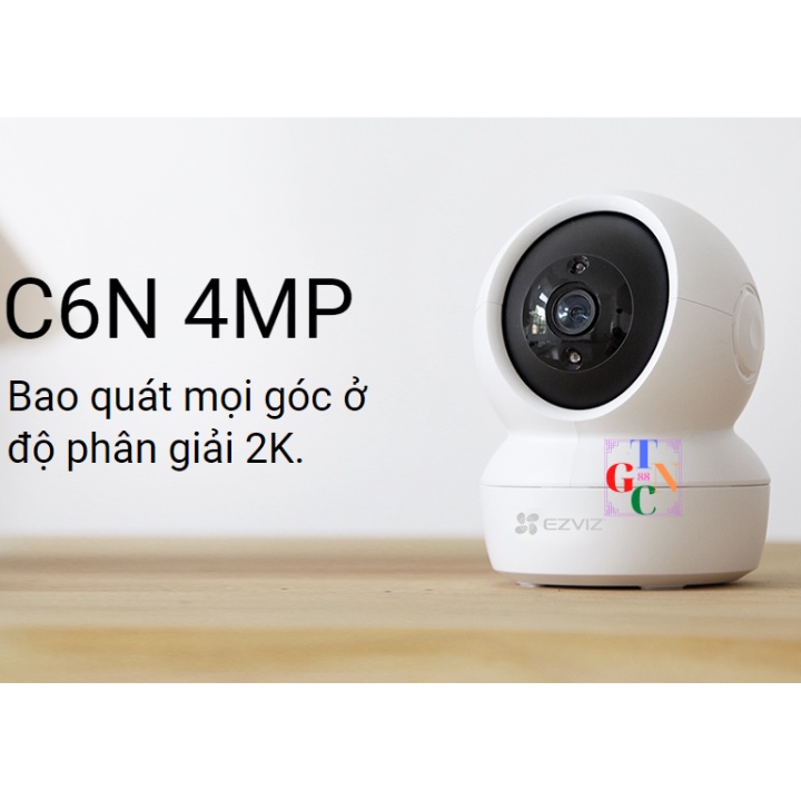 Camera ip wifi Ezviz C6N 4Mp trong nhà độ phân giải 2K, đàm thoại 2 chiều, phát hiện chuyển động, tầm xa hồng ngoại 10m