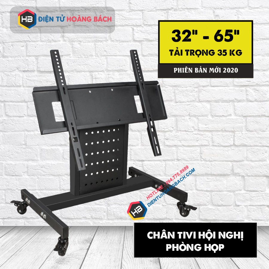 [Hàng Độc] CHÂN ĐẾ TIVI HỘI NGHỊ 32 - 65 INCH - KỆ TIVI DI ĐỘNG PHÒNG HỌP - Model HB-75