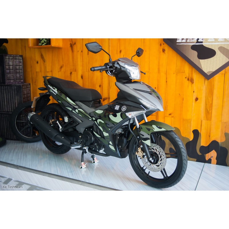 Tem Rời Exciter 150 Camo Xanh Đen