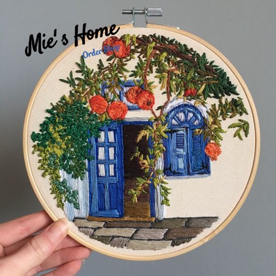 ( SIÊU ĐẸP) DIY THÊU THỦ CÔNG PHONG CẢNH- HOOP DECOR HOME- TRANH THÊU TRANG TRÍ- MIE HANDMADE SHOP