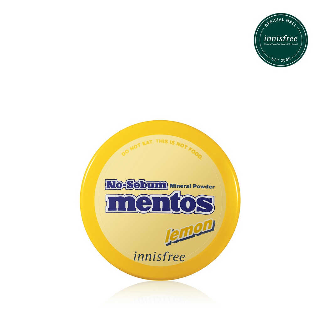 Phấn phủ kiềm dầu dạng bột khoáng hương chanh innisfree No sebum mineral powder Mentos LEMON 5g | BigBuy360 - bigbuy360.vn