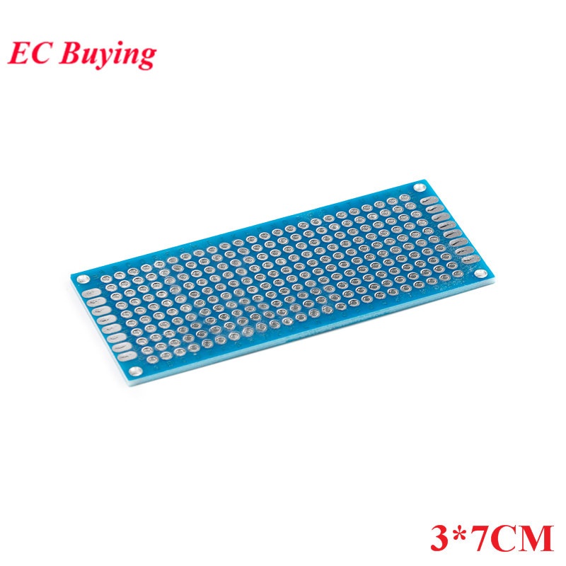 Bảng Mạch Breadboard Hai Mặt Màu Xanh Dương 2 * 8cm 3 * 7cm 4 * 6cm 5 * 7cm 7 * 9cm 2.54mm