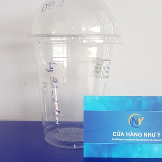 Combo 50 Ly nhựa + Nắp D92 -360ml Dày