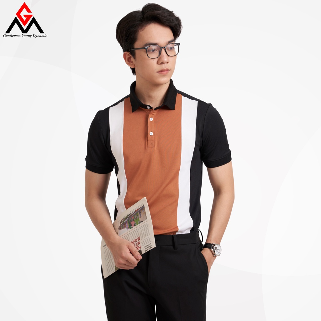 Áo thun polo nam GM APG006 cổ bẻ, tay ngắn chất liệu cotton cá sấu sang trọng lịch sự