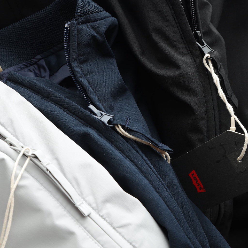 Aó khoác gió nam 2 lớp cổ bomber Levis (Vải gió chống nước tuyệt đối,hàng dư xịn nhà máy,full phụ liệu hãng)