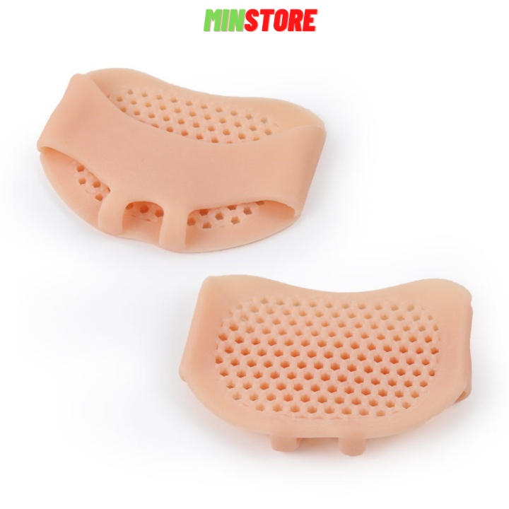 Lót giày silicon đệm êm bàn chân trước, Set 2 Lót giày Silicon xỏ ngón chống mỏi, đau chân - M40