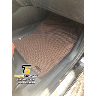 Thảm lót sàn Hyundai Santafe 2021 chất liệu cao su Eudora cao cấp