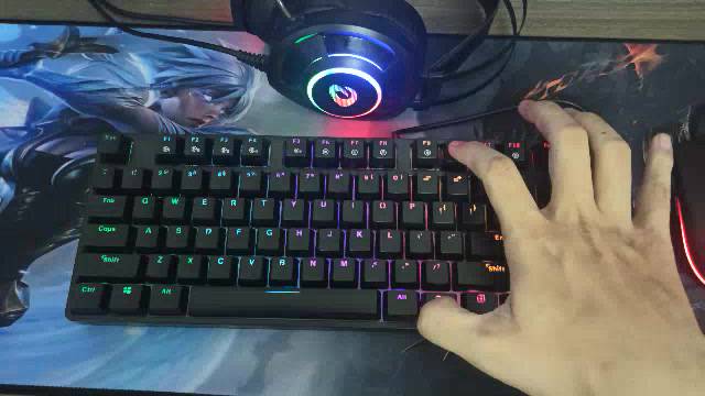 Bàn phím cơ 2nd Dareu EK87(hồng-trắng-đen)Multi led TKL 87key | BigBuy360 - bigbuy360.vn