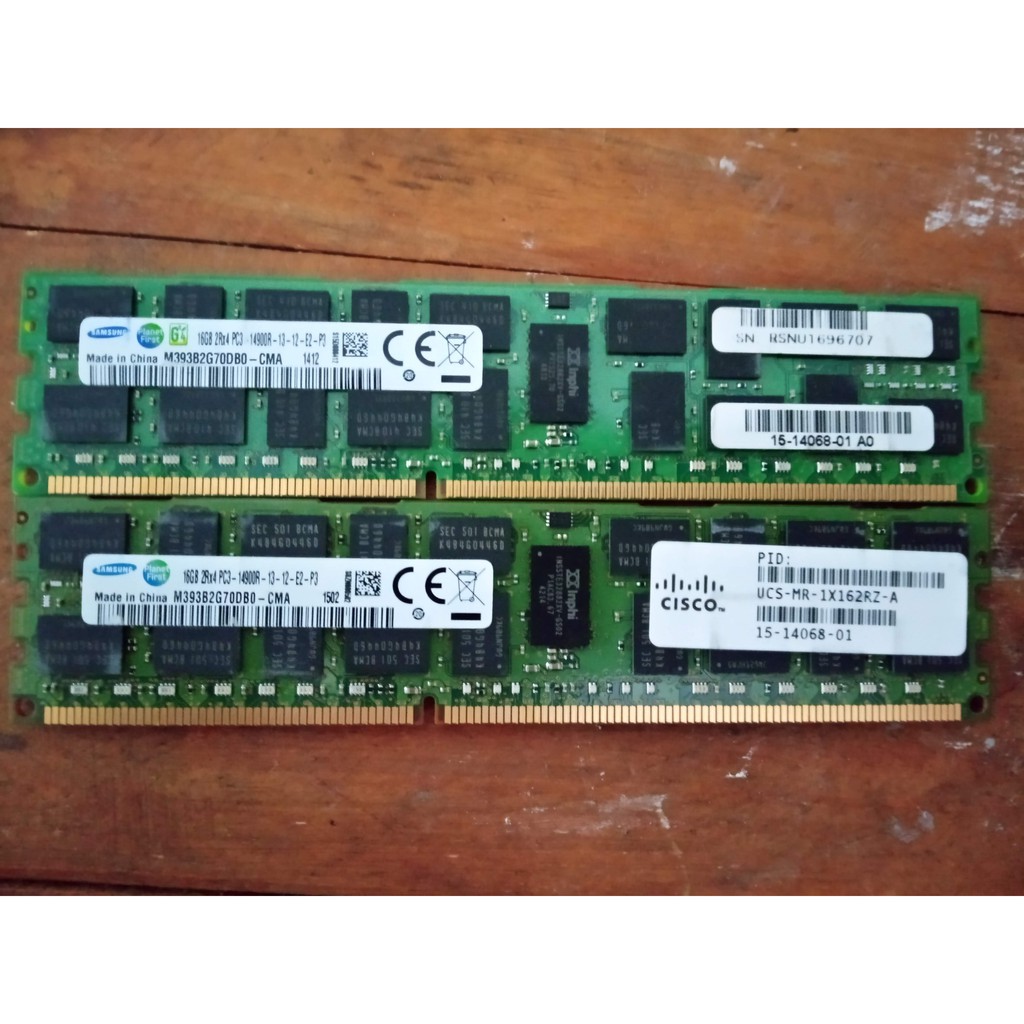 RAM 16GB DDR4 ECC Registered Samsung/hynix