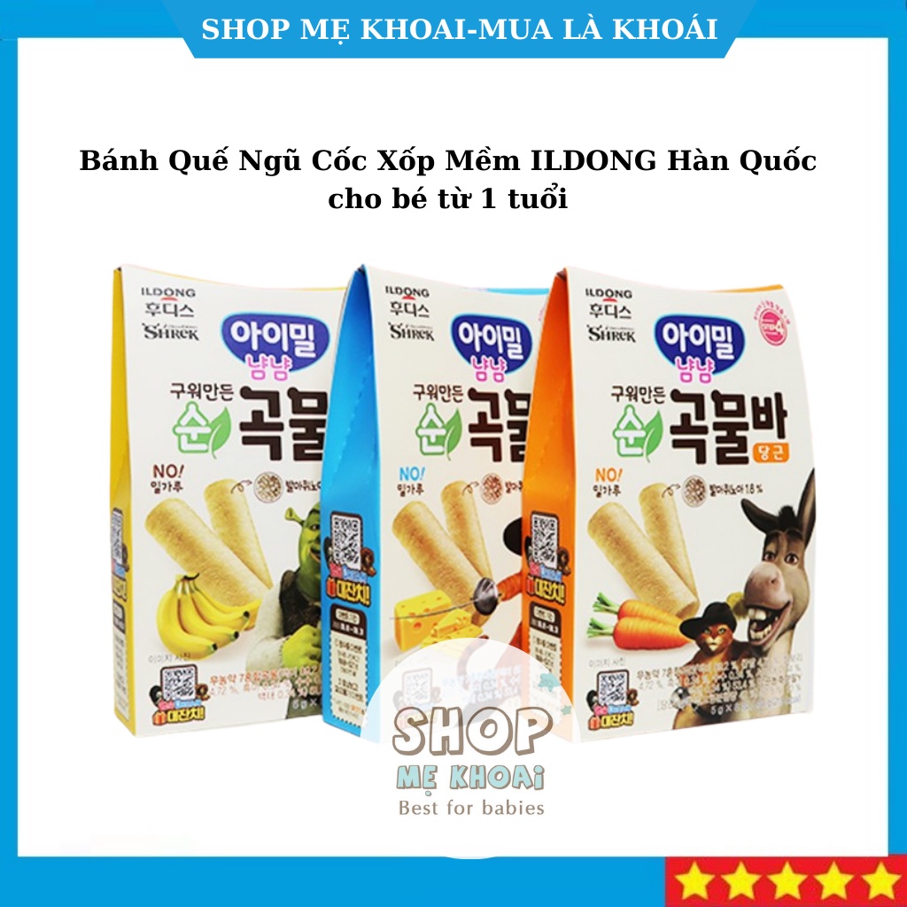 Bánh Quế Ngũ Cốc Xốp Mềm ILDONG Hàn Quốc cho bé từ 1 tuổi