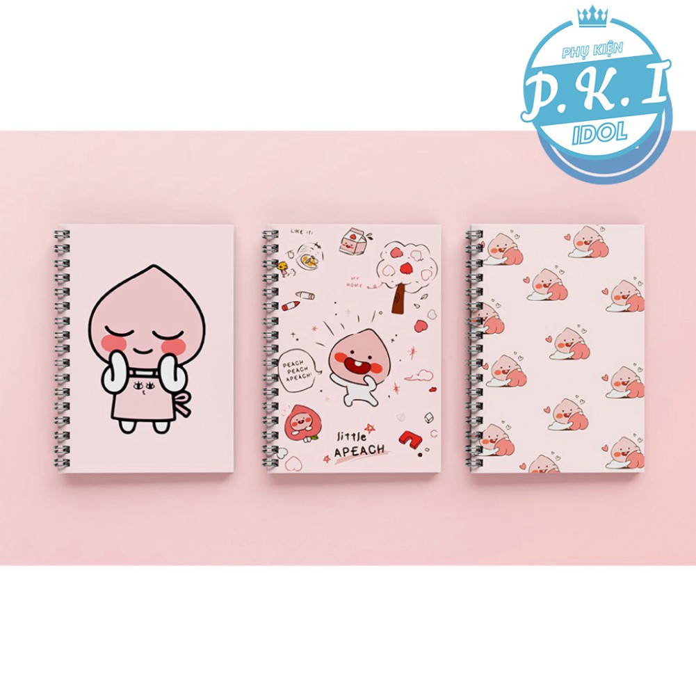 COMBO 3 NOTEBOOK APEACH - QUÀ TẶNG K-POP