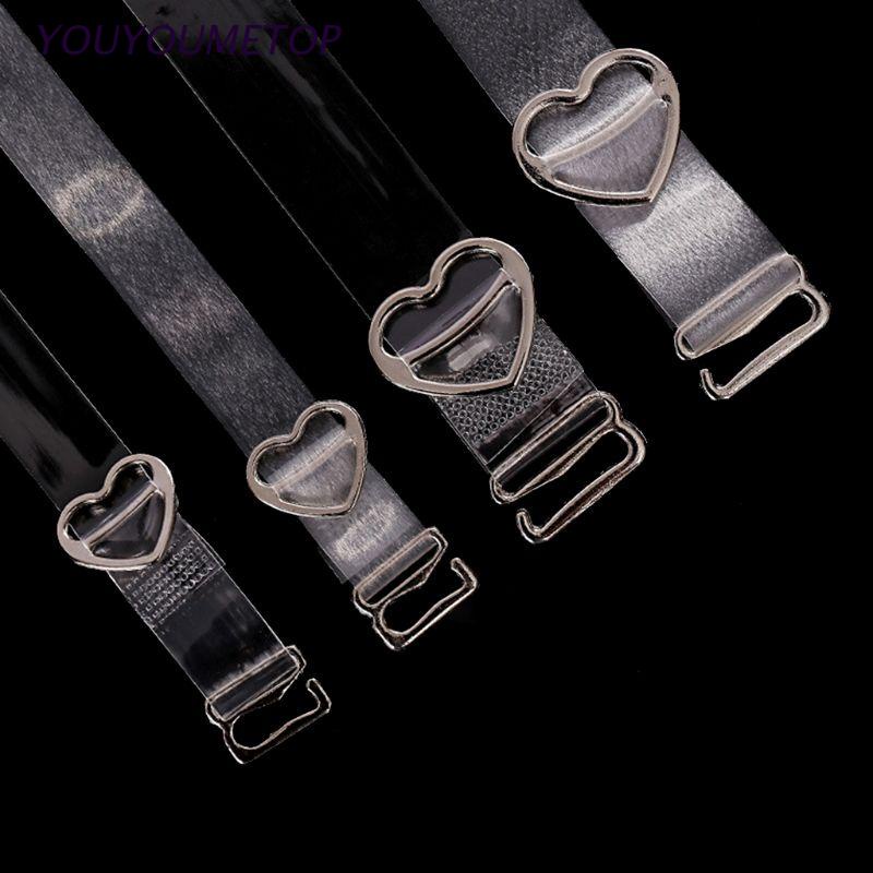 Dây áo ngực trong suốt có khóa hình trái tim 1cm có thể điều chỉnh<br />