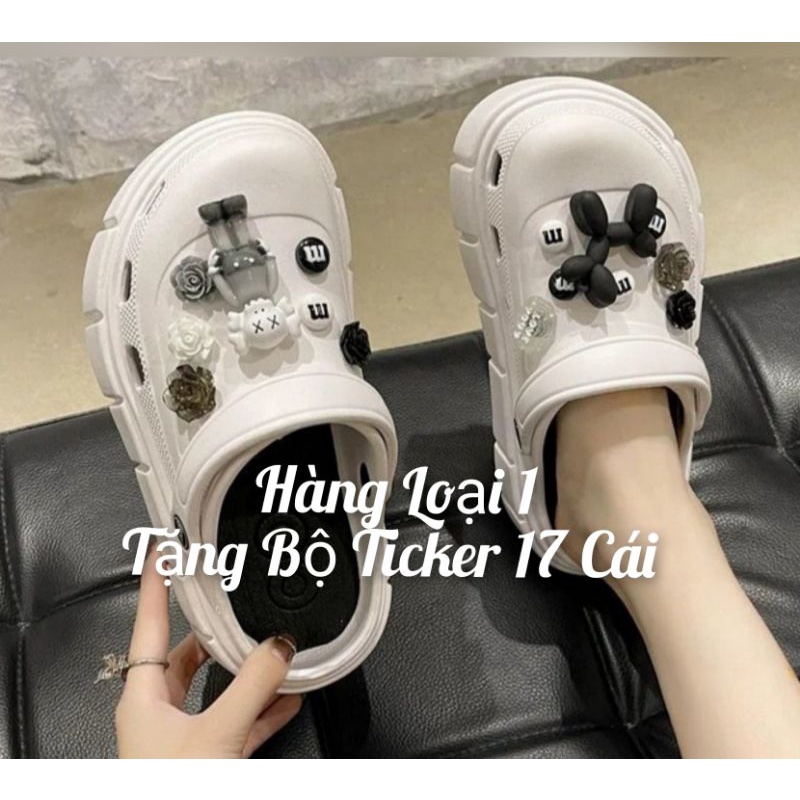 Dép bánh mì nữ Cross đế cao , dép nữ đế cao mẫu mới nhất , tặng kèm Sticker dễ thương ToyStory hàng có sẵn