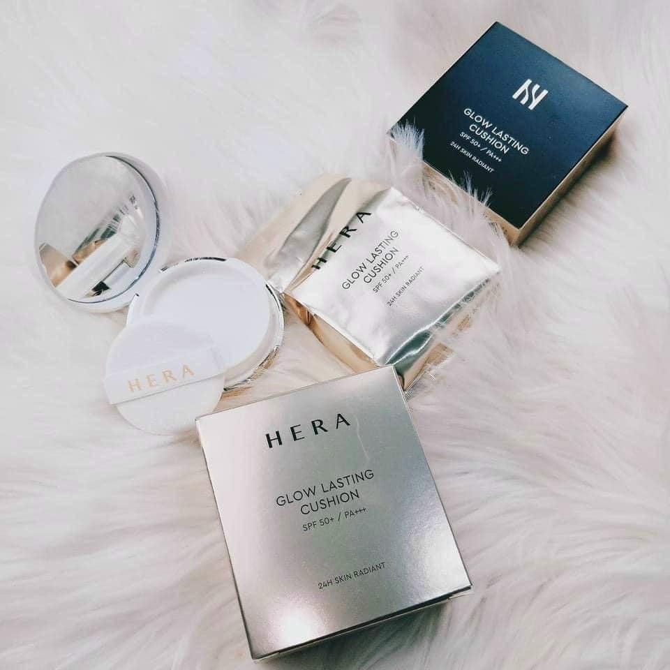 [Hàng trả order, không có dư] Phấn Nước Hera Glow Lasting Cushion Dewy Fullbox 5g | BigBuy360 - bigbuy360.vn