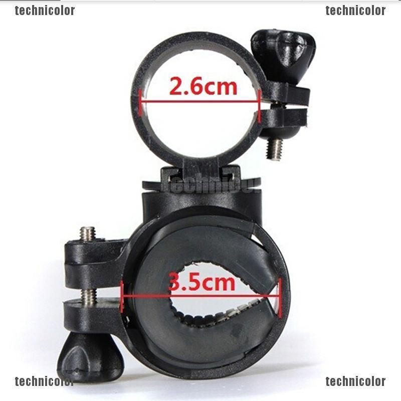 Giá đỡ đèn pin xoay được 360 độ gắn xe đạp xe máy