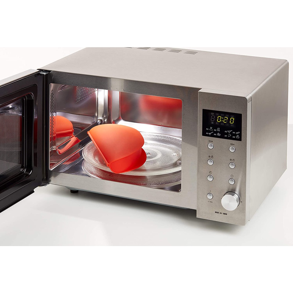 KHUÔN SILICONE HẤP TRỨNG LÒ VI SÓNG Lékue Omelette Maker - Microwave, MÀU ĐỎ - HÀNG NHẬP MỸ