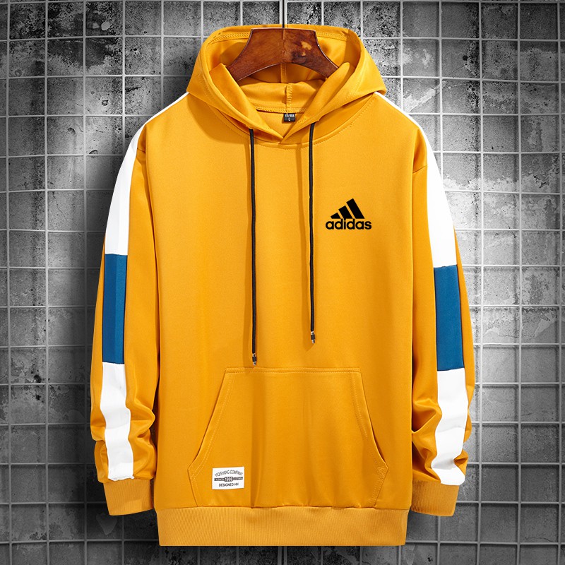 ADIDAS Áo Nỉ Nam Dài Tay Có Mũ Thời Trang Hàn