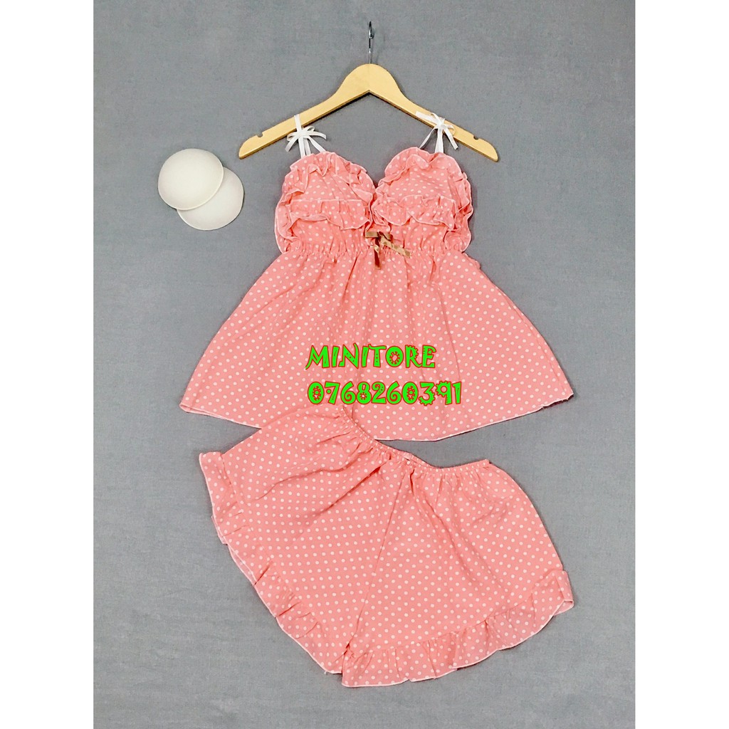 [60KG - 90KG] BIGSIZE KATE LỤA CHẤM BI CÓ MÚT ÊM THÁO RỜI, ĐỒ SIZE LỚN VẢI MỀM MÁT KHÔNG NHĂN HÀNG NHÀ MAY BAO KỸ