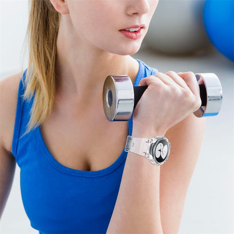 SAMSUNG Bộ Dây Đeo Silicone Trong Suốt + Ốp Bảo Vệ Cho Đồng Hồ Thể Thao Galaxy Watch 5 4 40mm 44mm Galaxy Watch 4 5