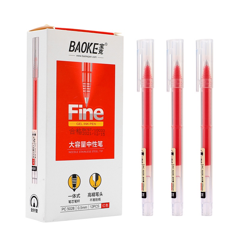 Bút nước Baoke PC5028 nét 0.5mm viết siêu trơn, siêu thích