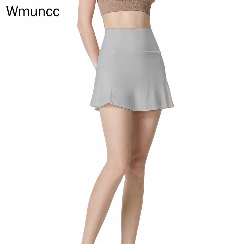 Wmuncc Chân Váy Ngắn 2 Trong 1 Co Giãn Tốt Chống Chói Nhanh Khô Dùng Tập Thể Thao/Yoga/Chạy Bộ Cho Nữ